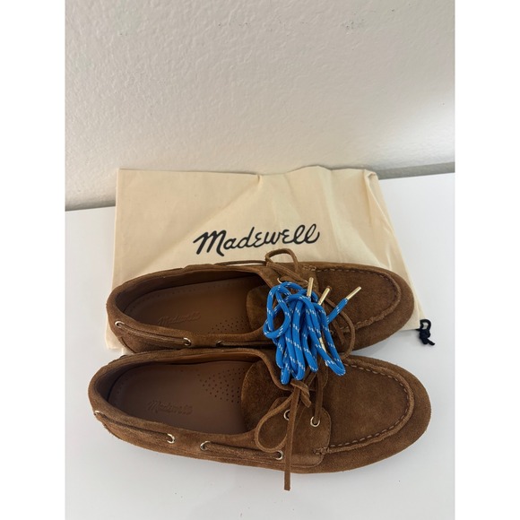 Madewell The Jamie Boat Shoe Dried Acorn Loafers NX055 Size 8.5 - Picture 9 of 10